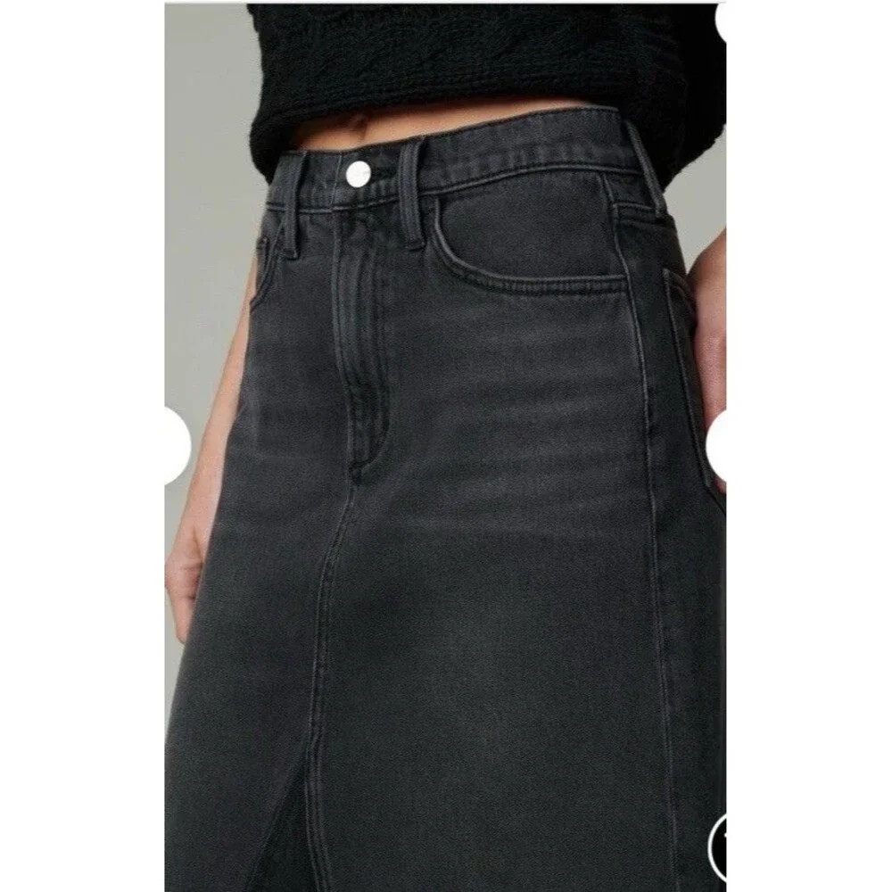 Joe's Jeans Denim Maxi Skirt Black Size 31 NWT - Picture 2 of 10